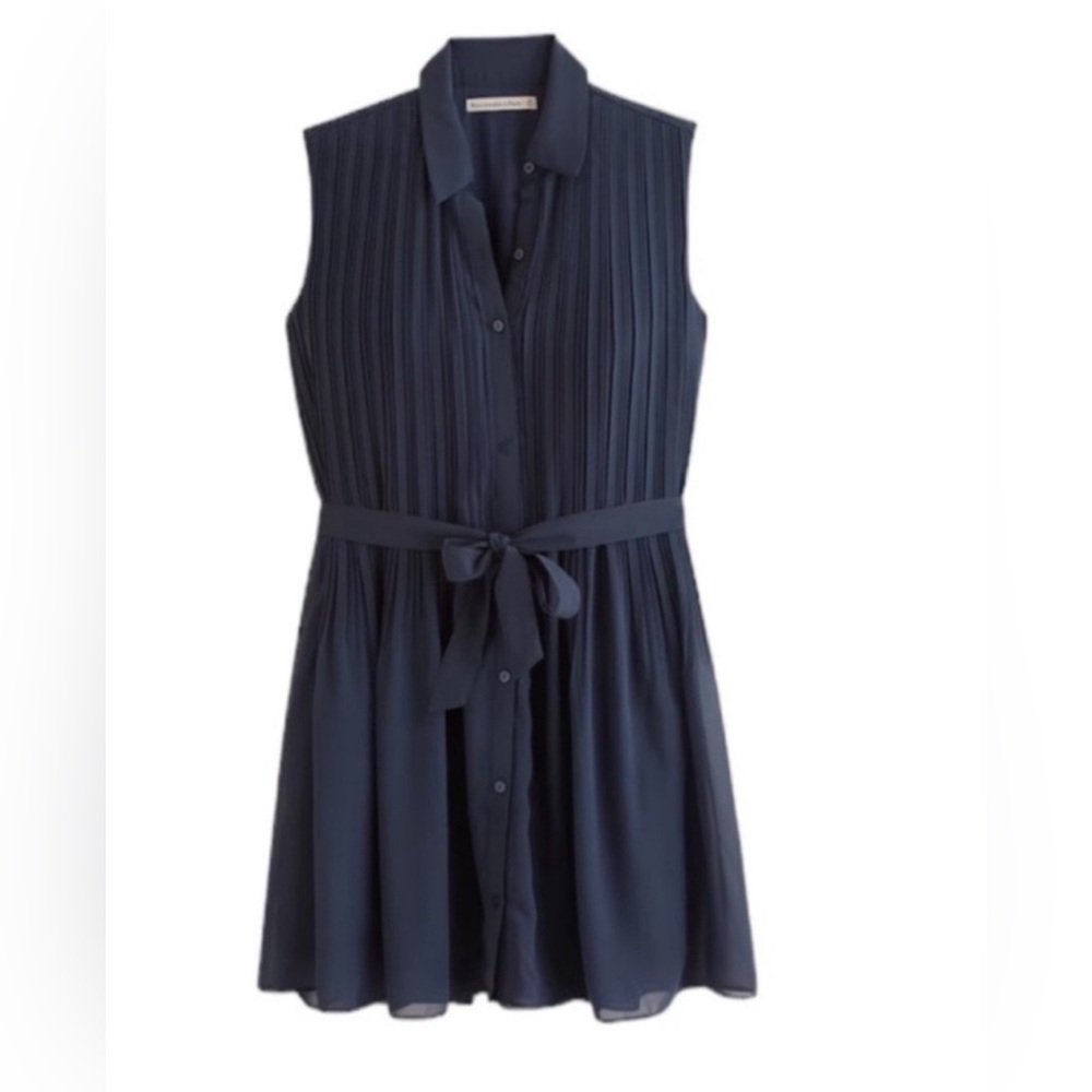 Abercrombie And Fitch Sleeveless Pleated Dress